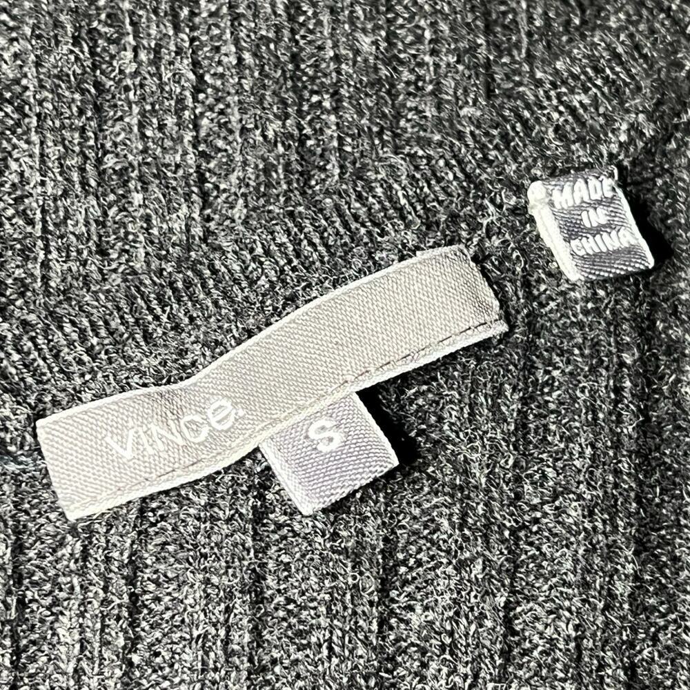Vince Designer Wool/Yak Crop Pullover Knit Sweater Chunky Ribbed Texture Small - Picture 3 of 6